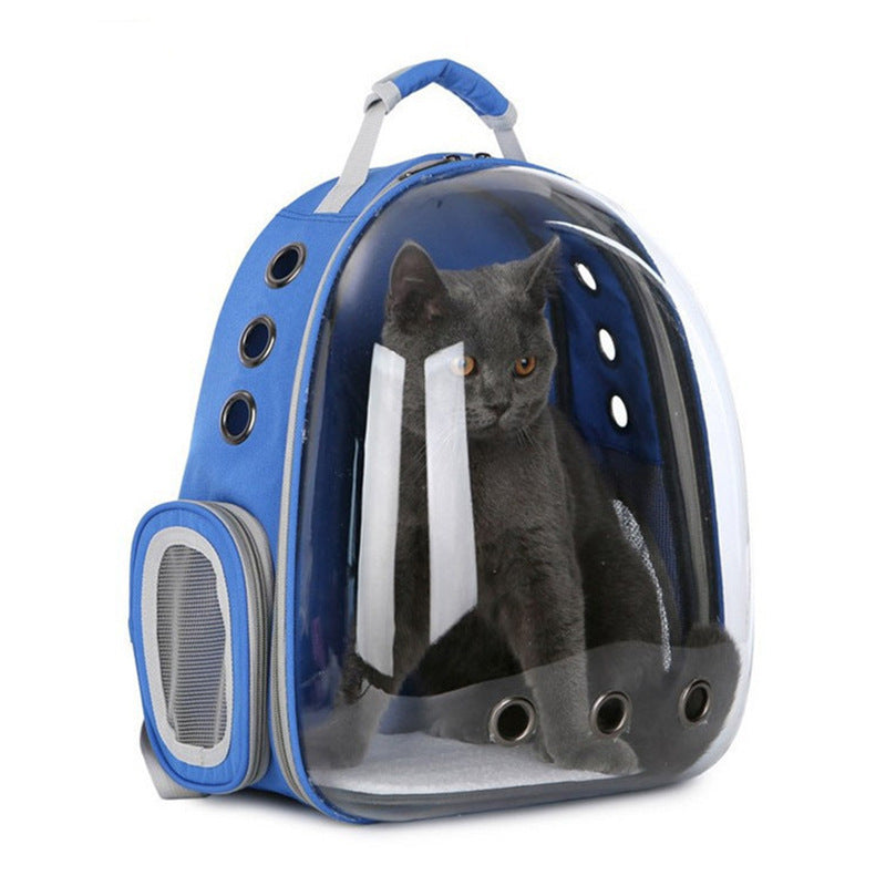 Mochila Transparente Espacial para Animais de Estimação