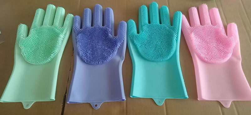 Luvas de Silicone Multiuso para Limpeza e Isolamento Térmico